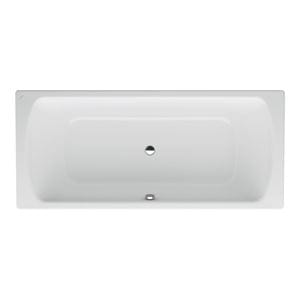 LAUFEN MODERNA PLUS vaňa 180x80 cm, pre 2 osoby, bez nožičiek, smaltovaná oceľ