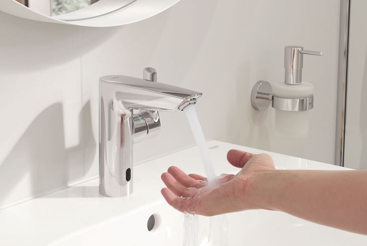 GROHE EUROSMART umývadlová senzorová batéria, napájanie z batérie, chróm 23975003 Obrázek - fotka