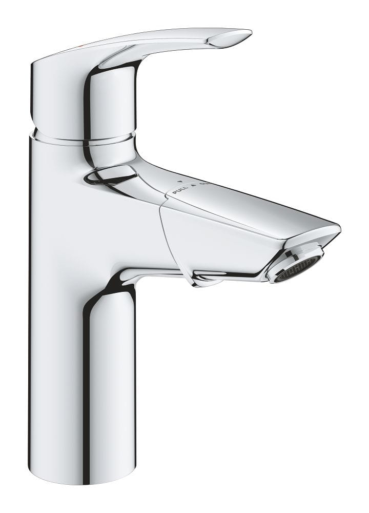 GROHE EUROSMART umývadlová stojanková batéria, s vyťahovacou sprškou a odtokovou súpravou, chróm