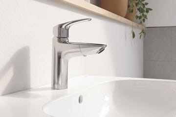 GROHE EUROSMART umývadlová stojanková batéria, s vyťahovacou sprškou a odtokovou súpravou, chróm 23976003 Obrázek - fotka
