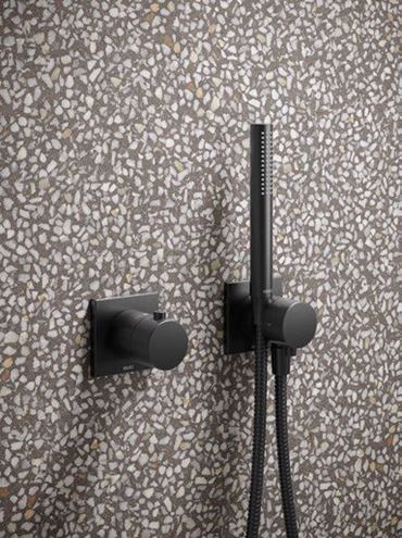 KEUCO EDITION ATELIER ručná sprcha 187 mm, matná čierna 56080370100 Obrázek - fotka