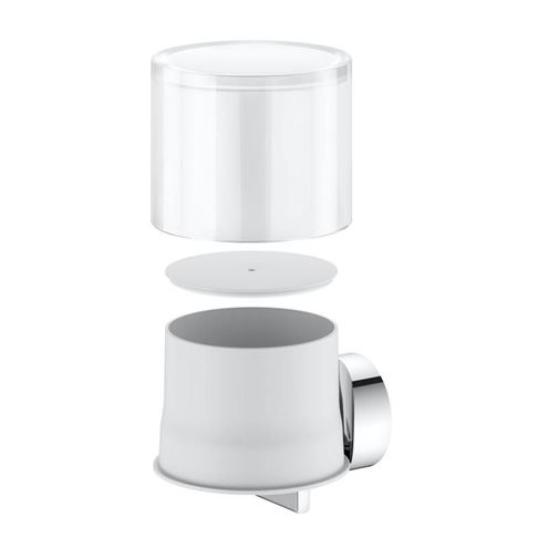 KEUCO REVA dávkovač tekutého mydla 150 ml, nástenný, sklo, chróm 12852019000 Obrázek - fotka