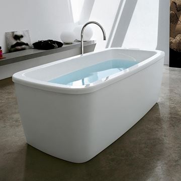 LAUFEN PALOMBA COLLECTION voľne stojaca vaňa 180x90 cm, s konštrukciou a panelom, akrylát H2318000000001 Obrázek - fotka
