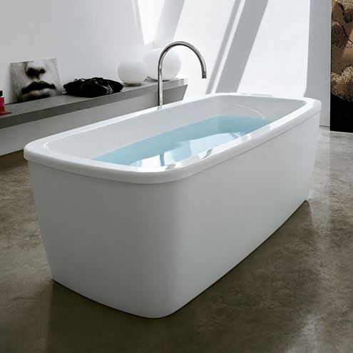 LAUFEN PALOMBA COLLECTION voľne stojaca vaňa 180x90 cm, s konštrukciou a panelom, akrylát H2318000000001 Obrázek - fotka