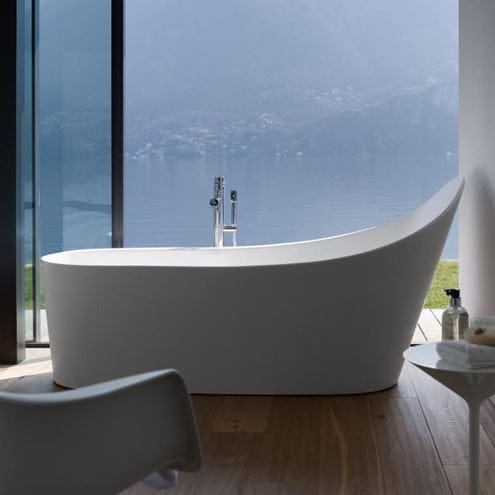 LAUFEN PALOMBA COLLECTION voľne stojaca vaňa 180x90 cm, s odtokovou súpravou, konštrukciou a panelom, sentec H2458020000001 Obrázek - fotka