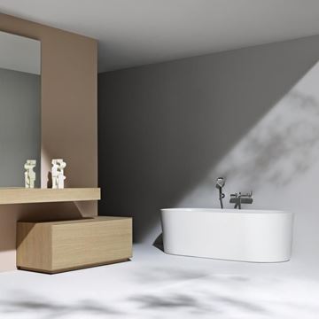 LAUFEN VAL voľne stojaca vaňa 160x75 cm, s odtokovou súpravou, sentec H2302820000001 Obrázek - fotka