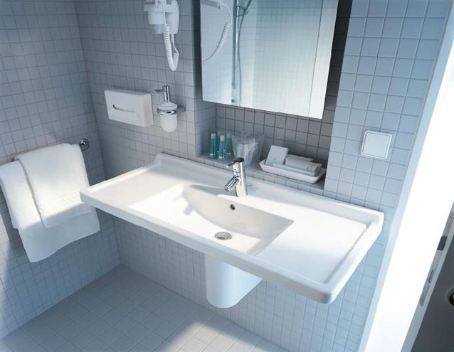 DURAVIT STARCK 3 umývadlo 105 cm, s otvorom pre batériu a prepadom 0304100000 Obrázek - fotka