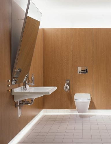DURAVIT STARCK 3 bezbariérové umývadlo 70 cm, s otvorom pre batériu a prepadom, WonderGliss 03097000001 Obrázek - fotka