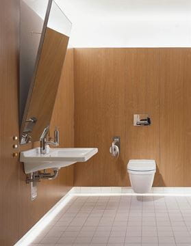 DURAVIT STARCK 3 bezbariérové umývadlo 70 cm, s otvorom pre batériu a prepadom, WonderGliss 03097000001 Obrázek - fotka