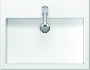 DURAVIT VERO umývadlo 60 cm, s otvorom pre batériu a prepadom 0454600000 Obrázek - fotka