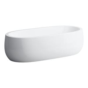 LAUFEN ILBAGNOALESSI ONE voľne stojaca vaňa 183x87 cm, pre 2 osoby, s konštrukciou, solid surface