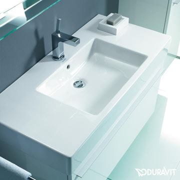 DURAVIT VERO umývadlo 70 cm, s otvorom pre batériu a prepadom, WonderGliss 03298500001 Obrázek - fotka