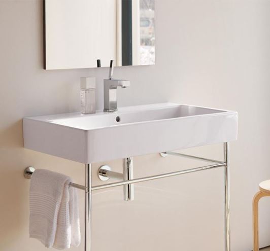 DURAVIT VERO umývadlo 70 cm, s otvorom pre batériu a prepadom, WonderGliss 04547000001 Obrázek - fotka