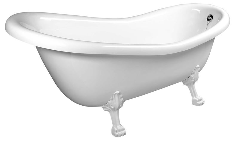 POLYSAN RETRO voľne stojaca vaňa 158x76 cm, s nožičkami, kompozit 42112 Obrázek - Hlavní obrázek