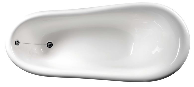POLYSAN RETRO voľne stojaca vaňa 158x76 cm, s nožičkami, kompozit 42112 Obrázek - fotka