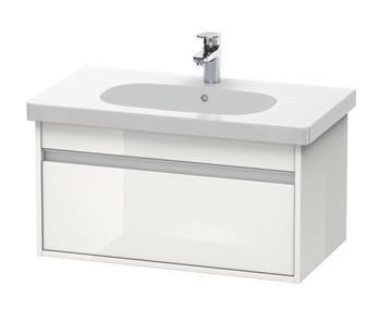 DURAVIT D-CODE umývadlo 85 cm, s otvorom pre batériu a prepadom 03428500002 Obrázek - fotka
