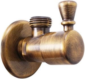 RAV SLEZÁK rohový ventil 1/2"x1/2", stará mosadz