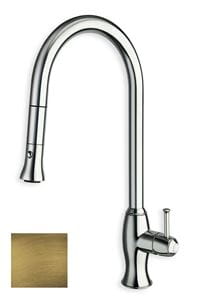 CRISTINA drezová stojanková batéria, s vyťahovacou sprškou, brushed old brass