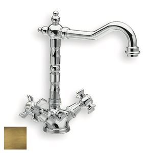 CRISTINA CANOVA umývadlová stojanková batéria, s odtokovou súpravou, brushed old brass