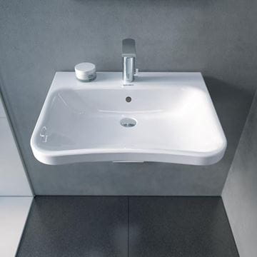 DURAVIT DURASTYLE bezbariérové umývadlo 65 cm, s otvorom pre batériu a prepadom 2329650000 Obrázek - fotka