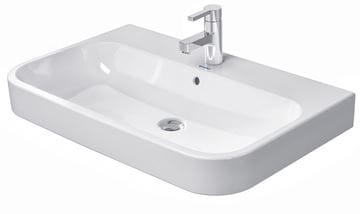 DURAVIT HAPPY D.2 umývadlo 80 cm, s otvorom pre batériu a prepadom