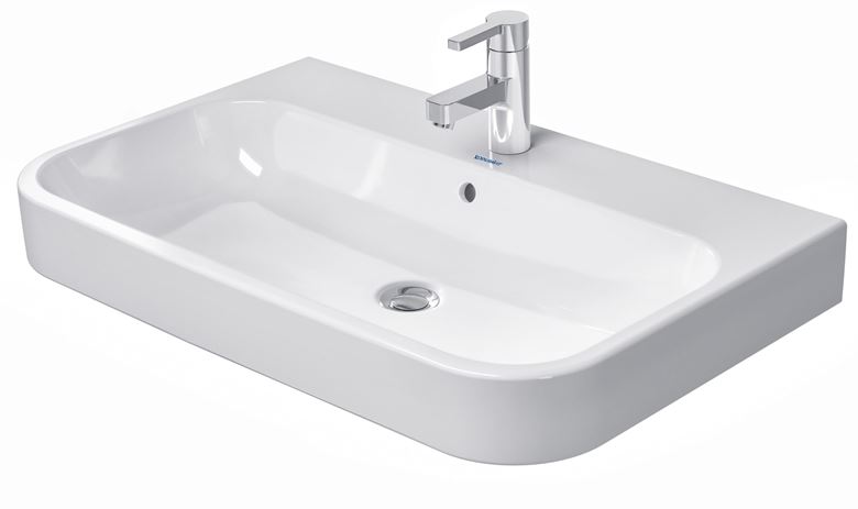 DURAVIT HAPPY D.2 umývadlo 80 cm, s otvorom pre batériu a prepadom 2318800000 Obrázek - Hlavní obrázek
