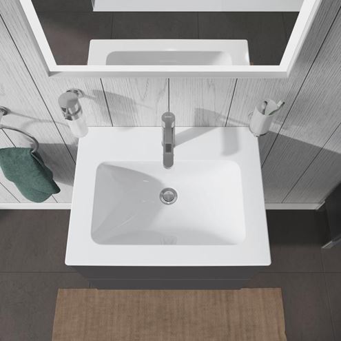 DURAVIT ME BY STARCK umývadlo 63 cm, s otvorom pre batériu a prepadom 2336630000 Obrázek - fotka