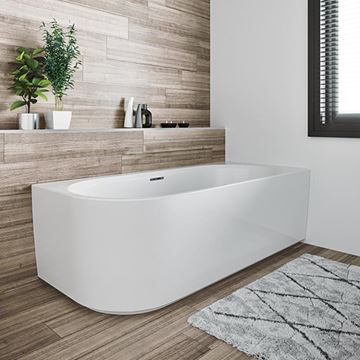 RIHO DESIRE CORNER rohová vaňa 184x84 cm, pre 2 osoby, s nožičkami, napúšťanie prepadom, akrylát B088007005 Obrázek - fotka
