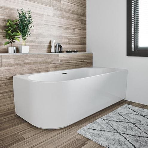 RIHO DESIRE CORNER rohová vaňa 184x84 cm, pre 2 osoby, s nožičkami, napúšťanie prepadom, akrylát B088007005 Obrázek - fotka