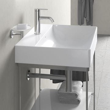 DURAVIT DURASQUARE umývadlo 60 cm, s otvorom pre batériu, bez prepadu 2353600041 Obrázek - fotka