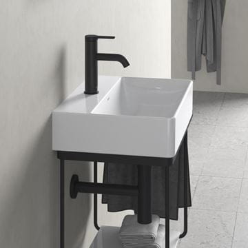 DURAVIT DURASQUARE umývadielko 45 cm, s otvorom pre batérie, bez prepadu 0732450041 Obrázek - fotka