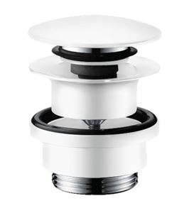 HANSGROHE umývadlový výpust, click-clack, s prepadom, matná biela