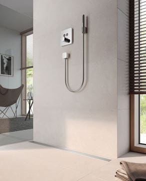 TECE DRAINLINE sprchový žľab 1000 mm, do priestoru, bez odtoku, bez roštu, nerez oceľ 601000 Obrázek - fotka