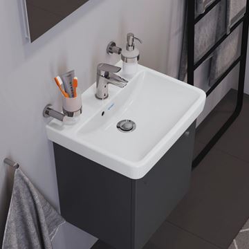 DURAVIT NO.1 umývadielko 50 cm, s otvorom pre batériu a prepadom 07435000002 Obrázek - fotka
