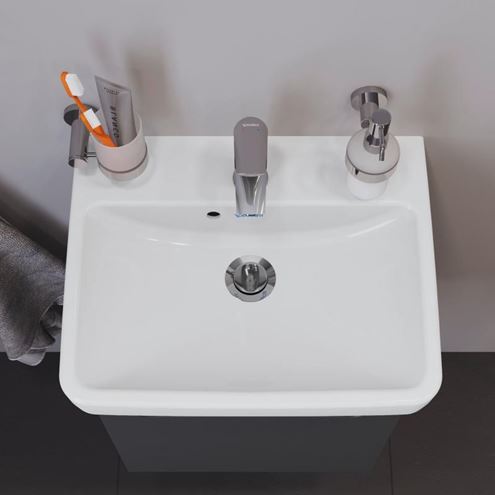 DURAVIT NO.1 umývadielko 50 cm, s otvorom pre batériu a prepadom 07435000002 Obrázek - fotka