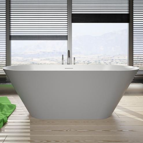 RIHO BARCELONA voľne stojaca vaňa 170x70 cm, pre 2 osoby, liaty mramor B117001105 Obrázek - fotka