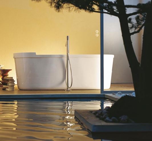 DURAVIT STARCK voľne stojaca vaňa 180x80 cm, pre 2 osoby, s konštrukciou, akrylát 700010000000000 Obrázek - fotka