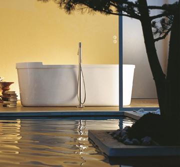DURAVIT STARCK voľne stojaca vaňa 180x80 cm, pre 2 osoby, s konštrukciou, akrylát 700010000000000 Obrázek - fotka