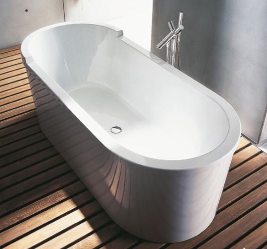 DURAVIT STARCK voľne stojaca vaňa 180x80 cm, pre 2 osoby, s konštrukciou, akrylát 700010000000000 Obrázek - fotka