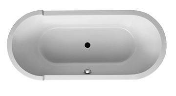 DURAVIT STARCK voľne stojaca vaňa 180x80 cm, pre 2 osoby, s konštrukciou a panelom, akrylát