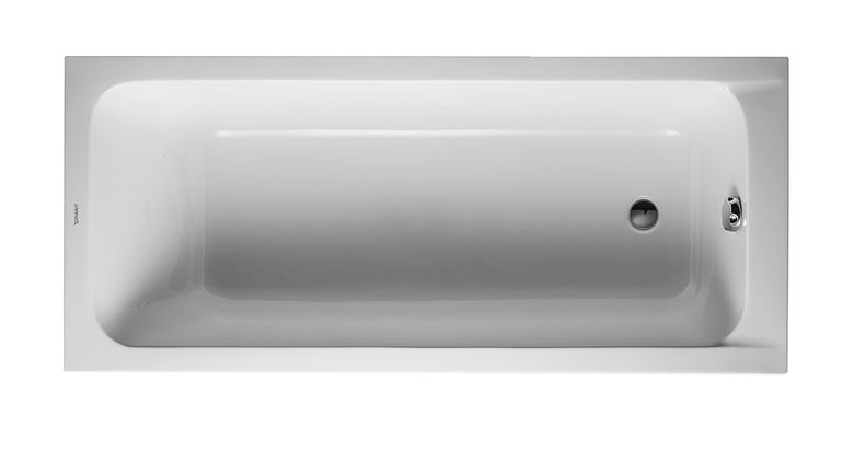 DURAVIT D-CODE vaňa 160x70 cm, bez nožičiek, akrylát 700096000000000 Obrázek - Hlavní obrázek