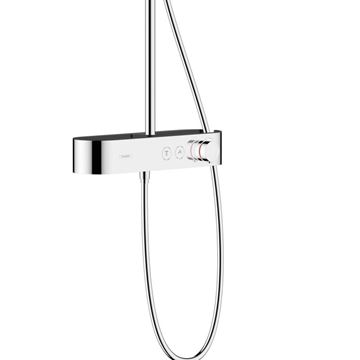 HANSGROHE PULSIFY S SHOWERPIPE 260 sprchový set s temostatickou batériou, horná sprcha, ručná sprcha s 3 prúdmi, tyč, hadica, EcoSmart, chróm 24221000 Obrázek - fotka