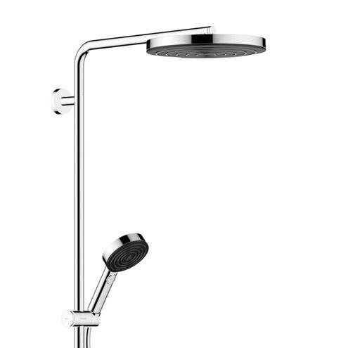 HANSGROHE PULSIFY S SHOWERPIPE 260 sprchový set s temostatickou batériou, horná sprcha, ručná sprcha s 3 prúdmi, tyč, hadica, EcoSmart, chróm 24221000 Obrázek - fotka