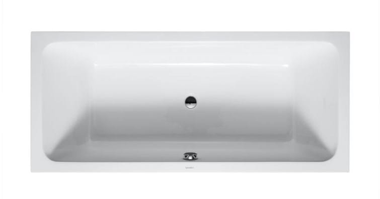 DURAVIT D-CODE vaňa 180x80 cm, pre 2 osoby, bez nožičiek, akrylát 700101000000000 Obrázek - Hlavní obrázek