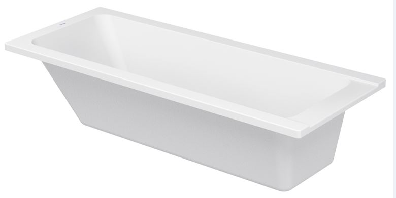 DURAVIT D-CODE vaňa 170x75 cm, bez nožičiek, akrylát 700099000000000 Obrázek - fotka