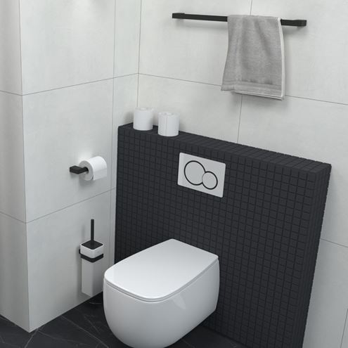 NIMCO KIBO držiak uteráka 476 mm, matná čierna KI-14046-90 Obrázek - fotka