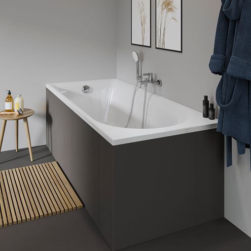 DURAVIT D-NEO vaňa 170x75 cm, bez nožičiek, akrylát 700479000000000 Obrázek - fotka