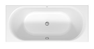 DURAVIT D-NEO vaňa 180x80 cm, pre 2 osoby, bez nožičiek, akrylát