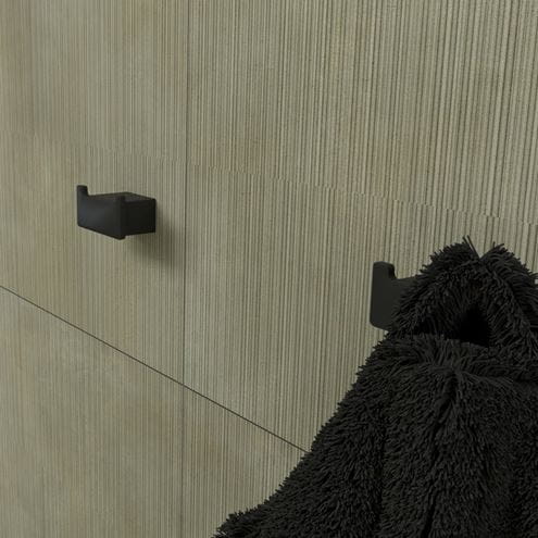 NIMCO KIBO dvojháčik na uteráky, matná čierna KI-14053-90 Obrázek - fotka