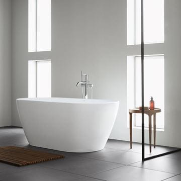 DURAVIT D-NEO voľne stojaca vaňa 160x75 cm, pre 2 osoby, s nožičkami, DuraSolid 700477000000000 Obrázek - fotka